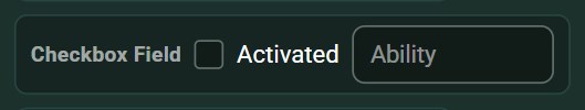 Checkbox, in play
