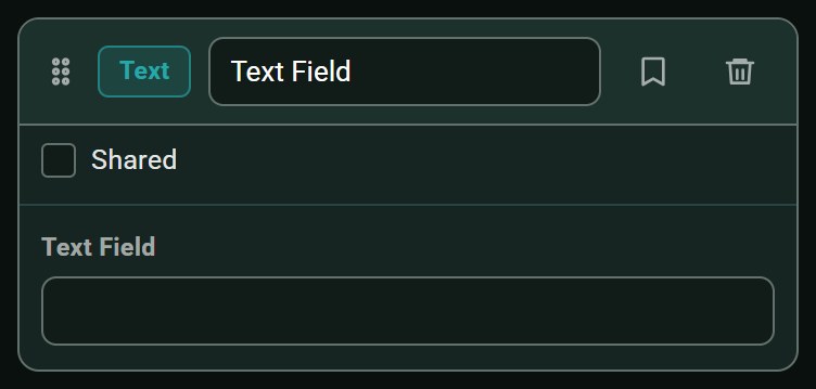 Text, configuration